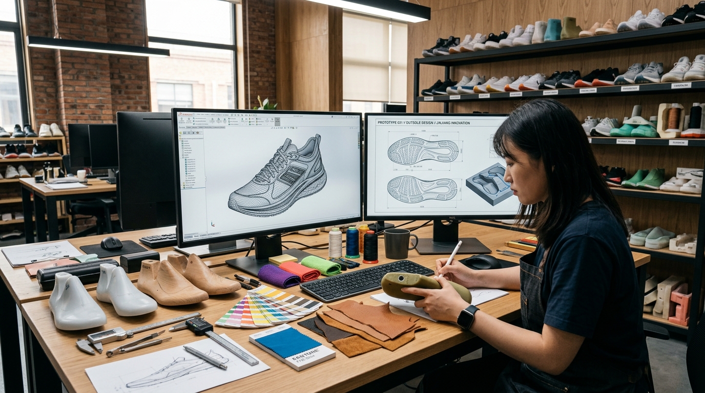 Figure 2: Pattern grading software optimizing nesting efficiency to achieve over 88% leather yield.
