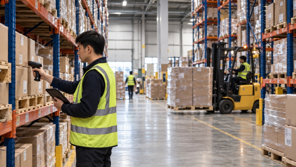 WIDEWAY Footwear Logistics Warehouse and Export Container Dock